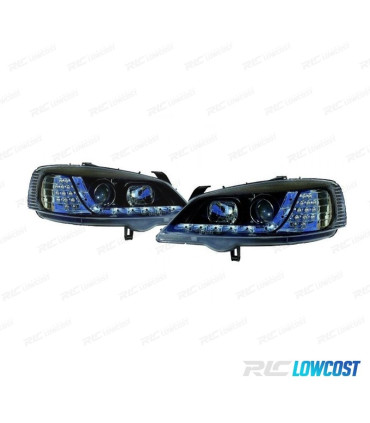 FARI OPEL ASTRA G 97-04 LUCE DIURNA LED CROMO