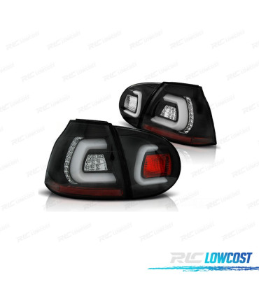 FANALI PER VOLKSWAGEN VW GOLF 5 03-08 LIGHTBAR FONDO NERO