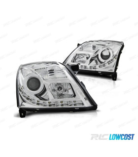 FARI OPEL VECTRA C 02-05 LUCE DIURNA FONDO CROMATO
