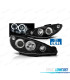 FARI PER PEUGEOT 206 98-08 ANGEL EYES CCFL FONDO NERO
