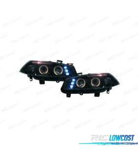 FARI RENAULT MEGANE 02-05 ANGEL EYES LED SFONDO NERO