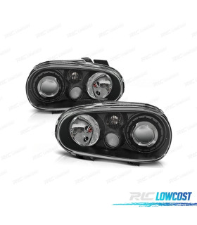 FARI VOLKSWAGEN VW GOLF 4 97-03 LOOK R32 FONDO NERO