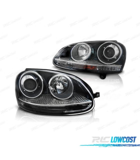 FARI VOLKSWAGEN VW GOLF MK5 03-08 LOOK GTI FONDO NERO