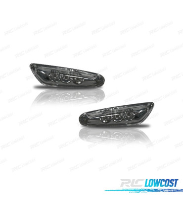 FRECCIE LATERALI A LED FUME' PER BMW E46 BERLINA 01-05 E60 03-07 E90 05- E87 X3 04-