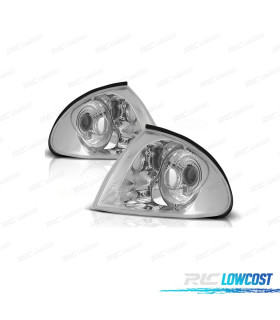 FRECCIE ANTERIORI BMW E46 BERLINA E46 98-01 CROMO CRISTAL TRASPARENTE