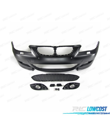 PARAURTI ANTERIORE PER BMW E60 E61 03-07 LOOK M5 PDC LAVAFARI
