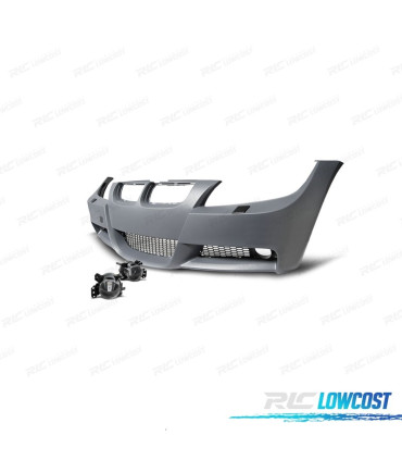 PARAURTI ANTERIORE BMW E90 E91 05-08 LOOK M + FENDINEBBIA