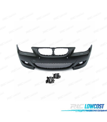 PARAURTI ANTERIORE BMW SERIE 5 E60 E61 03-07 LOOK M5 PDC NEBBIE