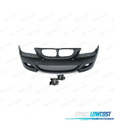 PARAURTI ANTERIORE PER BMW SERIE 5 E60 E61 07-10 LOOK M5 PDC E FENDINEBBIA