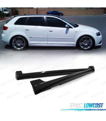PROFILI LATERALI PER AUDI A3 8PA SPORTBACK 03-11 LOOK SLINE
