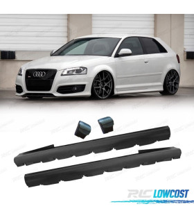 PROFILI LATERALI AUDI A3 8P 03-11 3 PORTE LOOK S3