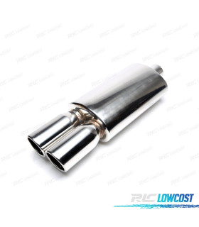 SCARICO UNIVERSALE IN ACCIAIO INOX A DOPPIA USCITA