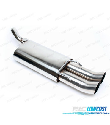 SILENZIATORE DI SCARICO PER OPEL CORSA 1993-2000 INOX x2 DTM