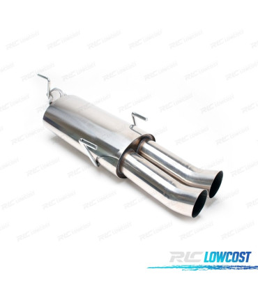 SILENZIATORE DI SCARICO PER OPEL VECTRA 1995-2003 INOX x2 DTM