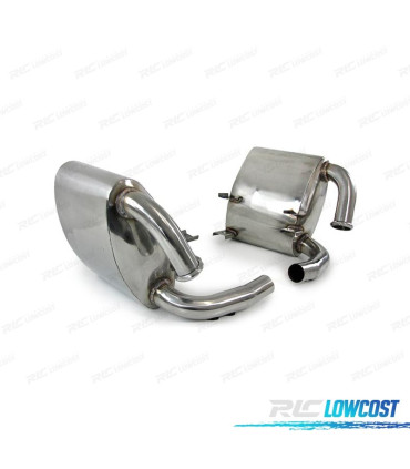 SCARICHI PORSCHE 911 996 C2 C4 C4S ACCIAIO INOX