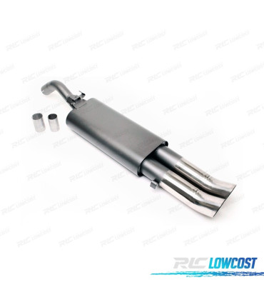SILENZIATORE DI SCARICO PER VOLKSWAGEN VW GOLF II 1983-1991 x2 DTM