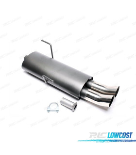 SILENZIATORE DI SCARICO PER PEUGEOT 206 09 1998- x2 DTM