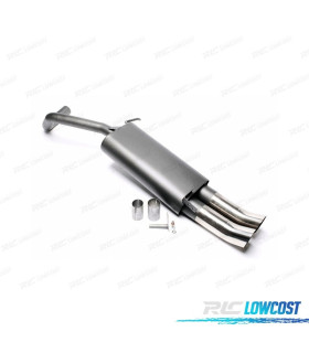 SILENZIATORE DI SCARICO PER SKODA FABIA 12 1999- x2 DTM