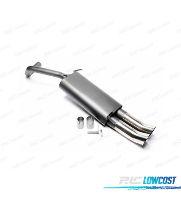SILENZIATORE DI SCARICO PER SKODA FABIA 12 1999- x2 DTM