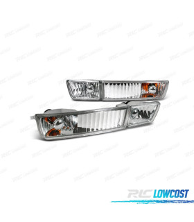 FARI ANTIABBAGLIANTI CON FRECCIA VOLKSWAGEN VW GOLF 3 91-97 VENTO 92-98 FONDO CROMATO