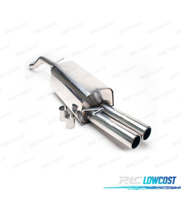 SILENZIATORE DI SCARICO PER VOLKSWAGEN VW GOLF IV 09 1996- INOX x2
