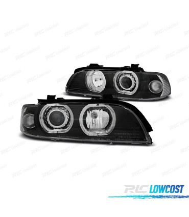 FARI BMW E39 95-03 ANGEL EYES LED CCFL FONDO NERO
