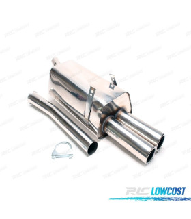 SILENZIATORE DI SCARICO PER BMW SERIE 3 E36 L6 1991-1998 INOX x2