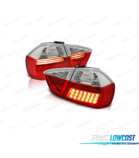 FANALI PER BMW E90 LED ROSSO CROMATO