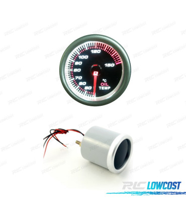 TERMOMETRO TEMPERATURA OLIO SFONDO NERO ILLUMINATO