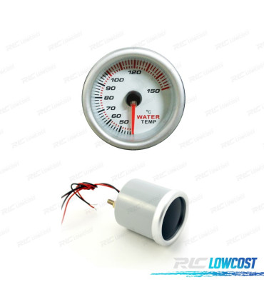 OROLOGIO TEMPERATURA ACQUA SFONDO BIANCO ILLUMINATO