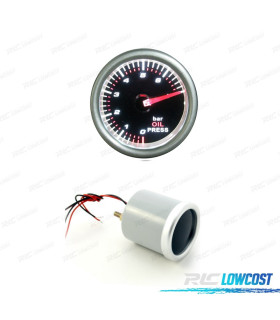 OROLOGIO PRESSIONE OLIO SFONDO NERO ILLUMINATO