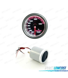 TERMOMETRO TEMPERATURA ACQUA SFONDO NERO ILLUMINATO