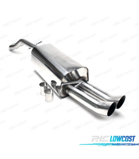 SILENZIATORE DI SCARICO PER SEAT LEON 09 1996- INOX x2 DTM