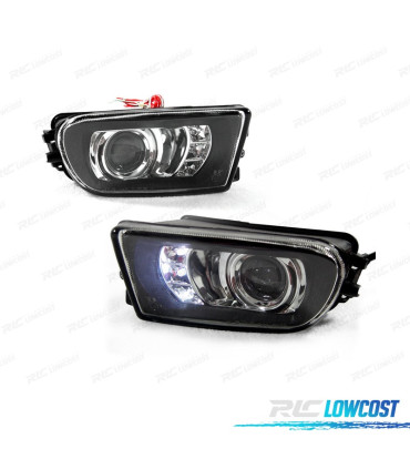 FARI ANABBAGLIANTI BMW E39 95-03 LENTE E LUCE DIURNA FONDO NERO
