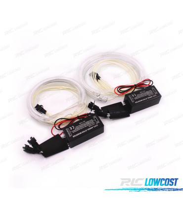 KIT OCCHI ANGEL CCFL PER BMW E46 COMPACT 131 MM 100MM