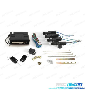 CHIUUSURA CENTRALIZZATA UNIVERSALE CON MOTORI E 2 TELECOMANDI CON CHIAVE PIEGHEVOLE