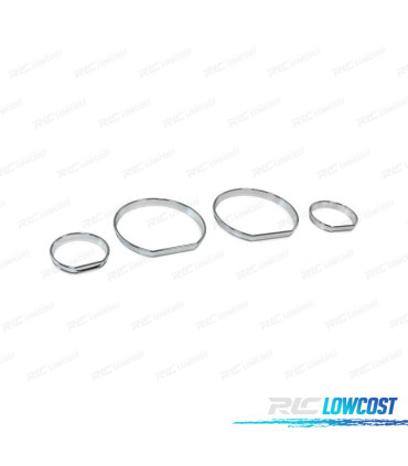 CERCHI CROMATI PER CRUSCOTTO STRUMENTI BMW E46
