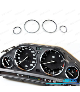 CERCHI CROMATI QUADRO STRUMENTI BMW E30 LOOK M3