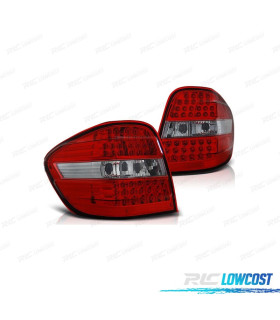 FANALI PER MERCEDES CLASSE ML W164 05-08 COLORE ROSSO CROMATO LED
