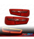 FANALI PER AUDI A6 4G 11- LIGHT BAR ROSSO CROMATO