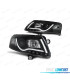 FARI PER AUDI A6 4F 04-08 TUBE LIGHT FONDO NERO