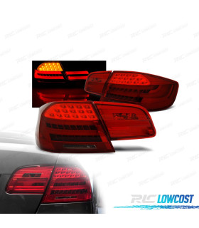 FANALI BMW E92 06-10 FULL LED LIGHT BAR ROSSO FUMÉ