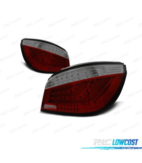 FANALI BMW E60 LCI 07-10 A LED ROSSO FUMÉ