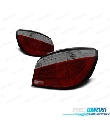 FANALI BMW E60 LCI 07-10 A LED ROSSO FUMÉ