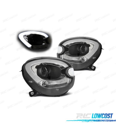 FARI MINI R60 COUNTRYMAN 10-15 XENON TUBE LIGHT FONDO NERO