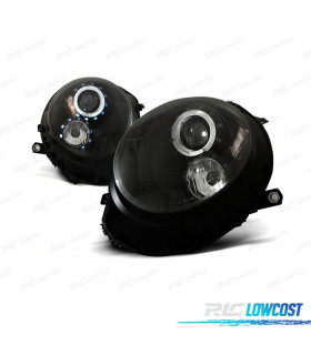FARI PER MINI COOPER R56 R57 06-14 ANGEL EYES FONDO NERO