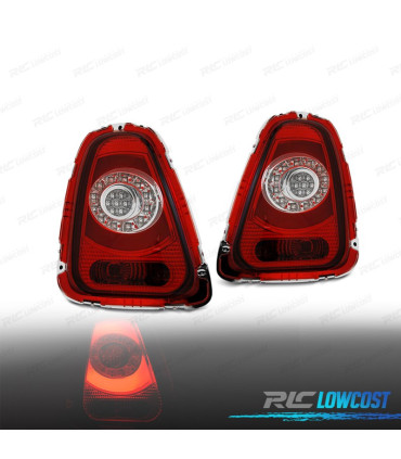 FANALI MINI COOPER R56 R57 10-14 LIGHT BAR ROSSO CROMATO
