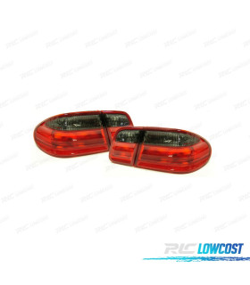 FANALI PER MERCEDES CLASSE E W210 95-02 ROSSO AFFUMICATO