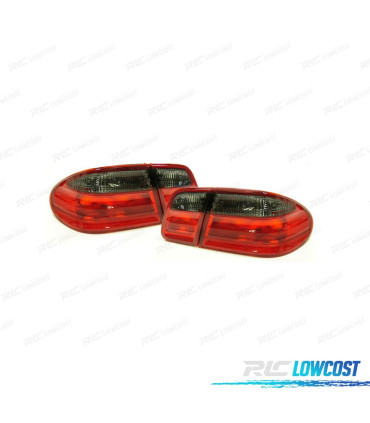 FANALI PER MERCEDES CLASSE E W210 95-02 ROSSO AFFUMICATO