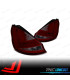 FANALI PER FORD FIESTA MK7 12- BARRE LUMINOSE ROSSO FUMÉ
